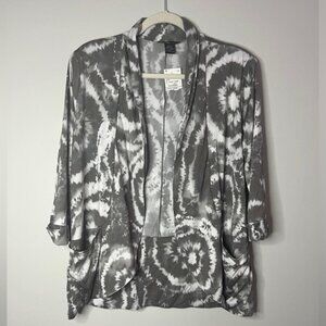 Tie Dye Open Front Cardigan/Blazer